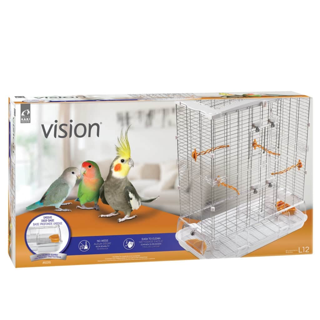 Bird Cage for Small Birds Model L12, Large Wire, Double Height