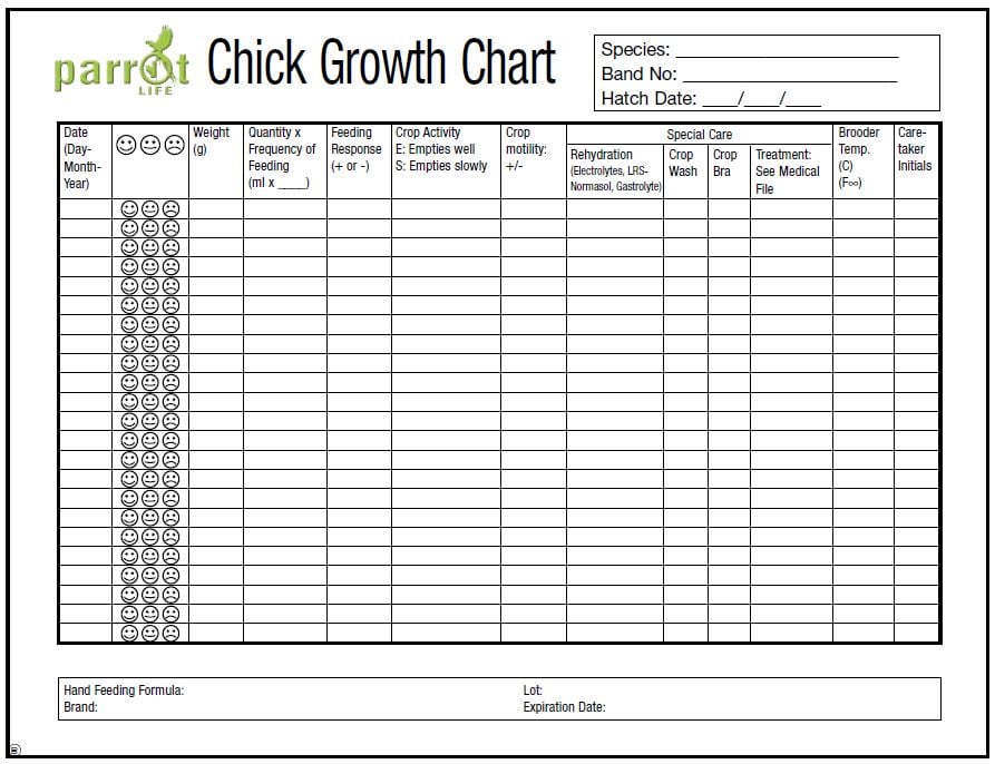 Chick Growth Chart